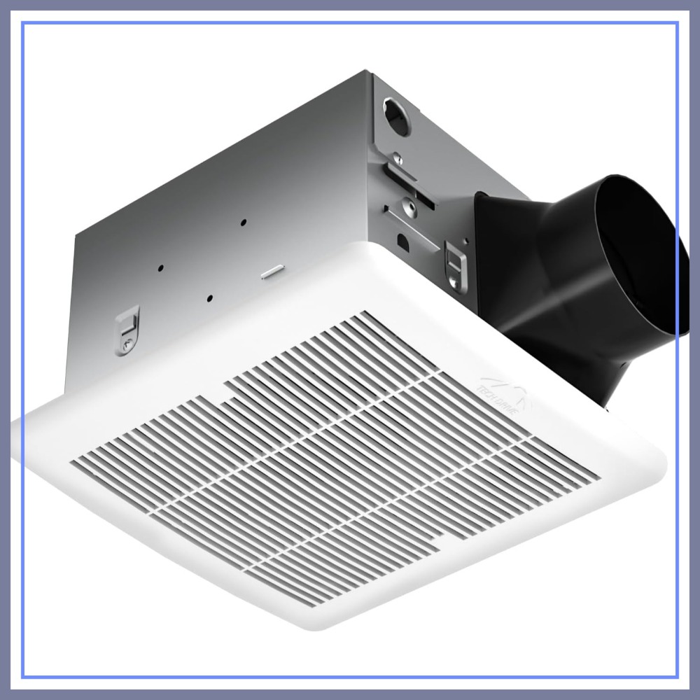 Ceiling Fan Mount - Super Quiet 110 CFM Bathroom Exhaust