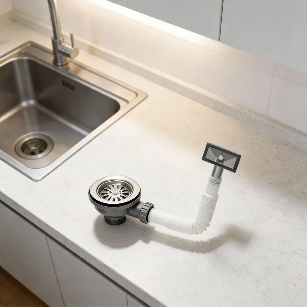 Sink Drain Strainer - Kitchen Drainage Fixture Stainless Steel Kitchen