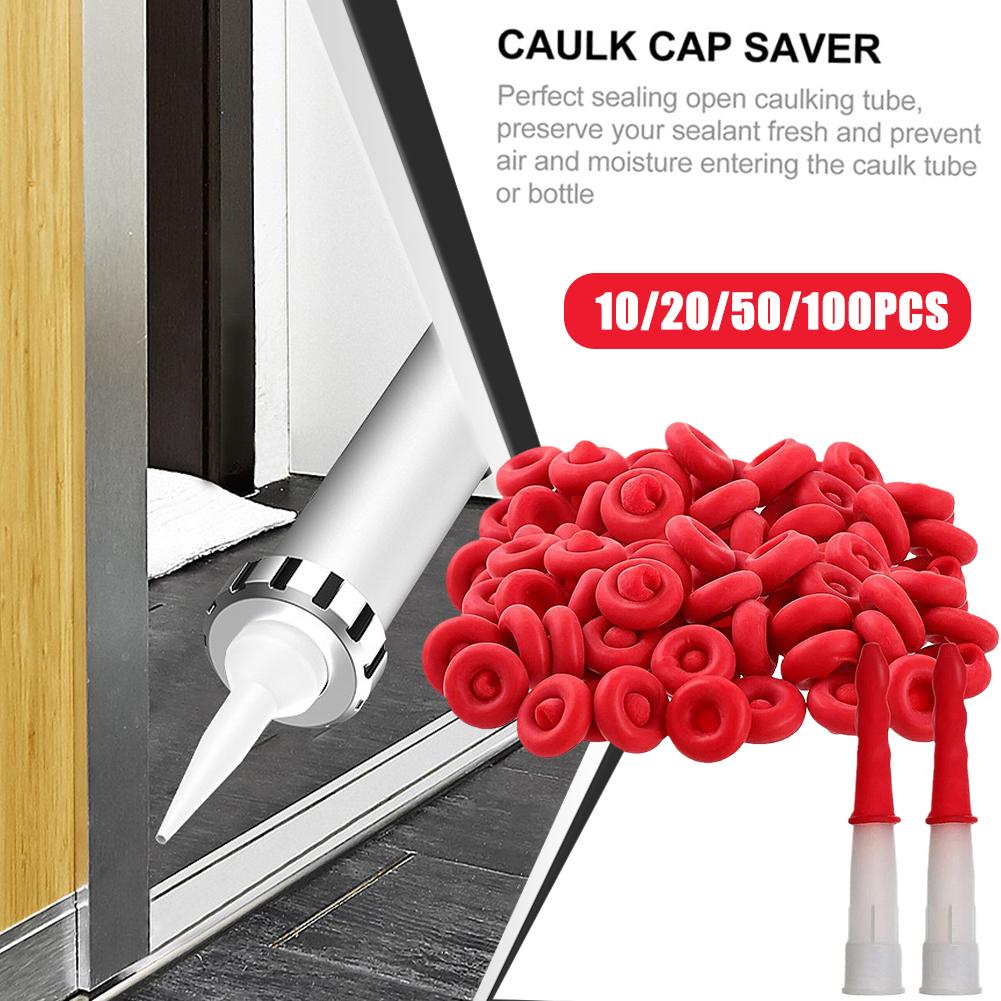 Home Improvement Youtube - Silicone Caulk Cap Nozzle Protector Red