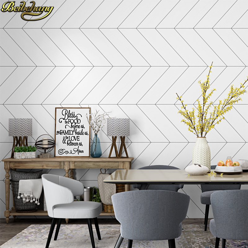 beibehang Nordic style black w - مراجعة Home Improvement Materials وسعره