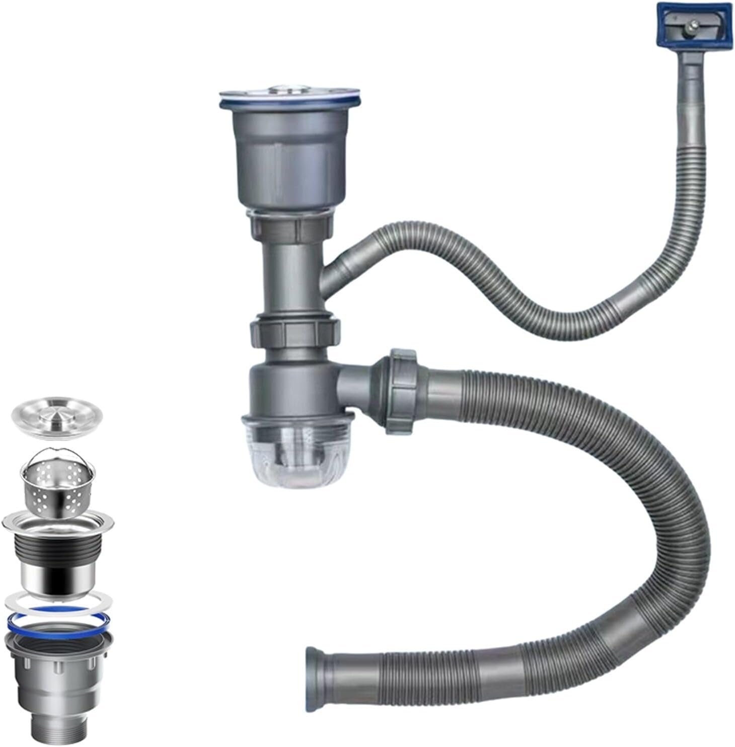 One Sink Kitchen Drainage Kit  - مراجعة Sink Drain Strainer وسعره