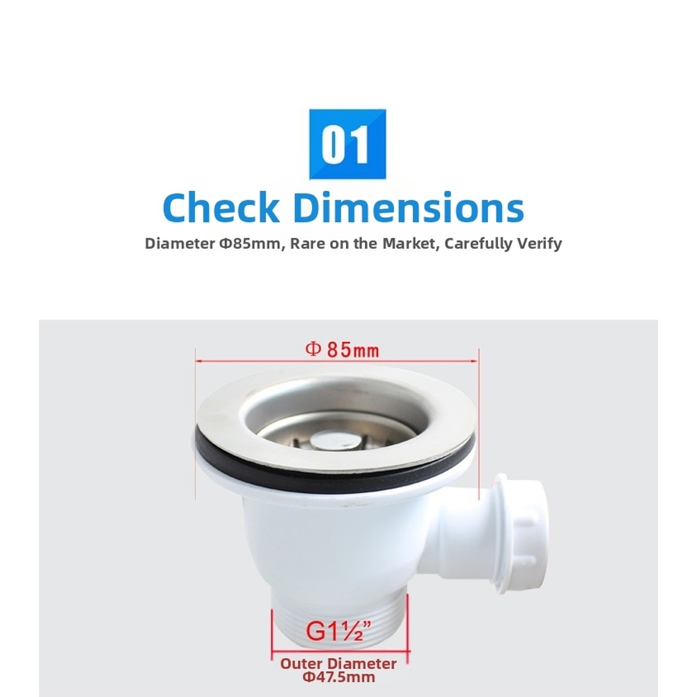 85mm Stainless Steel Kitchen S - مراجعة Sink Drain Strainer وسعره