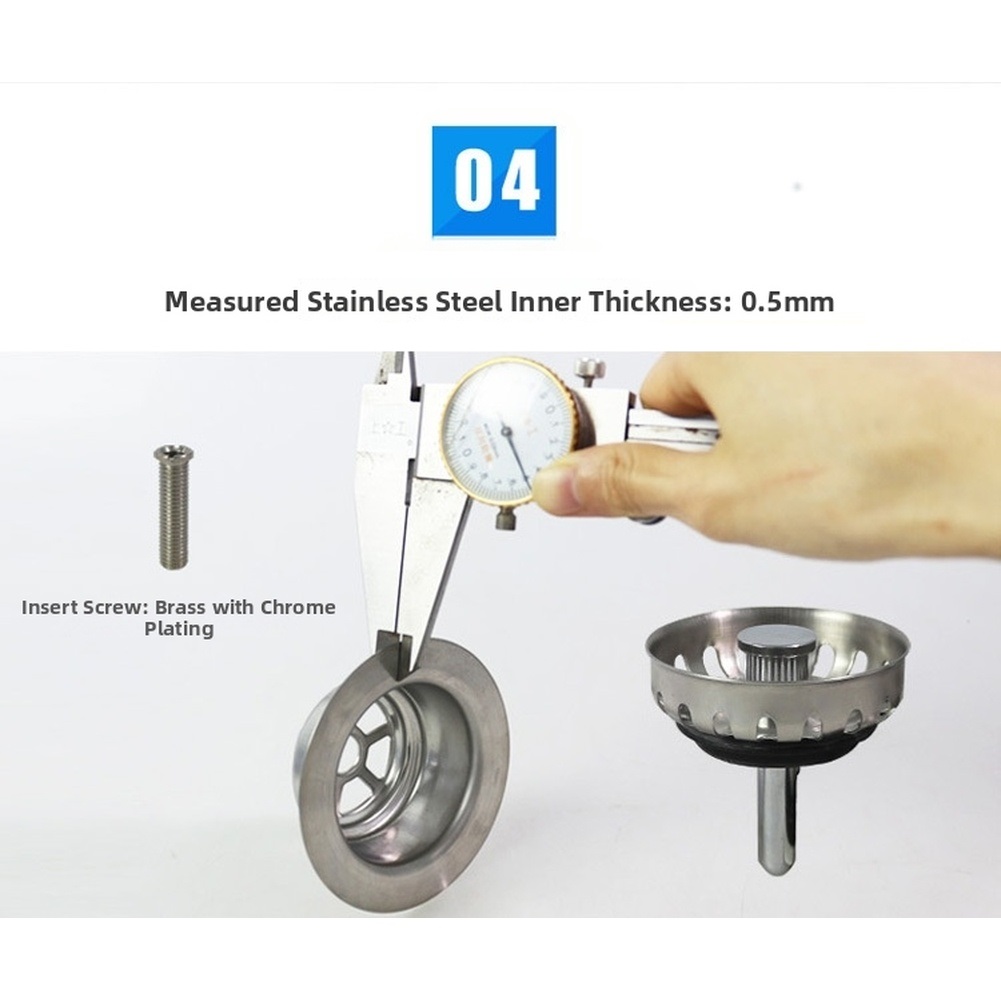 85mm Stainless Steel Kitchen S - مراجعة Sink Drain Strainer وسعره