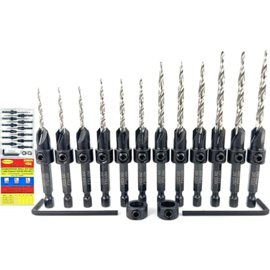 Countersink Drill Bit Set # 7/ - مراجعة Drill Bit Set وسعره