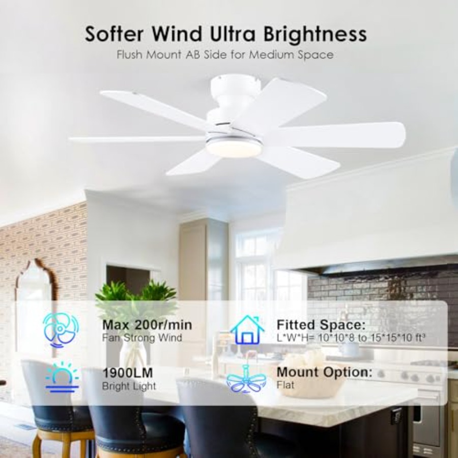 Ceiling Fans with Lights, Ceil - مراجعة Ceiling Fan Mount وسعره