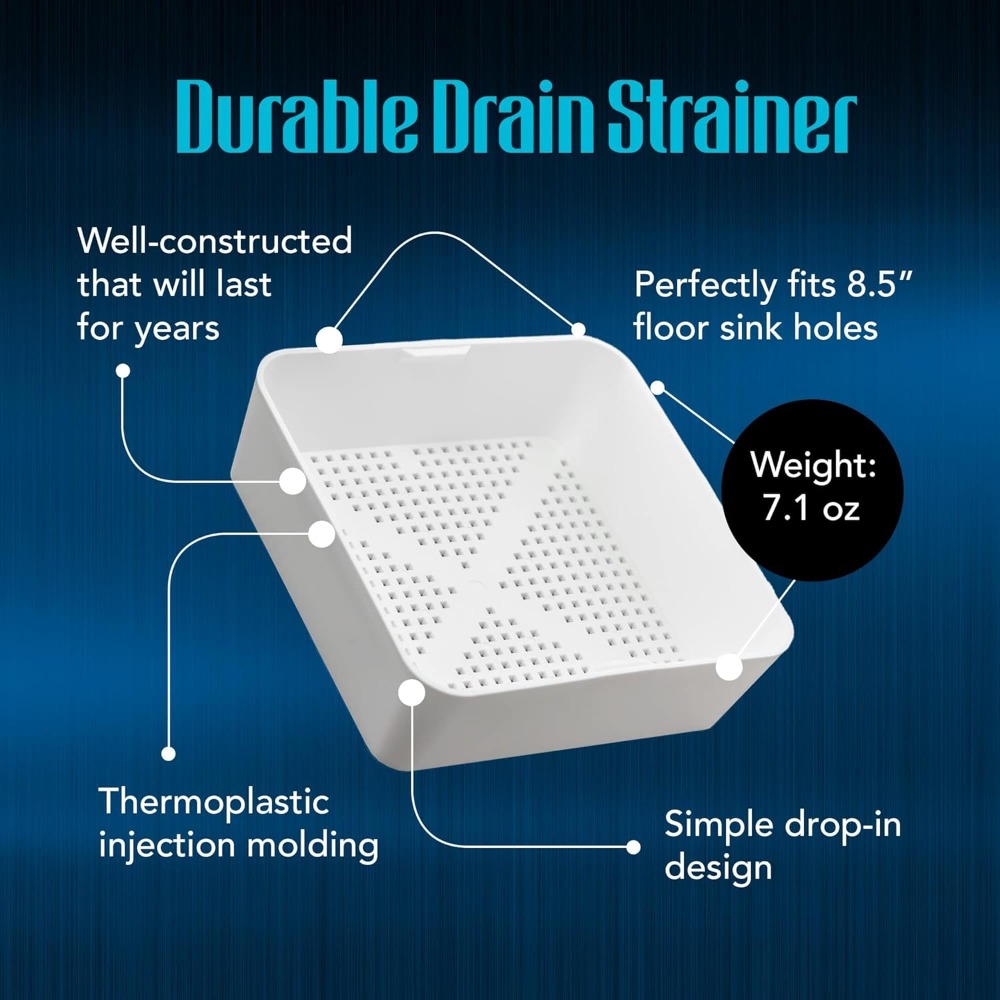 8.5-Inch Floor Sink Drain Cove - مراجعة Sink Drain Strainer وسعره
