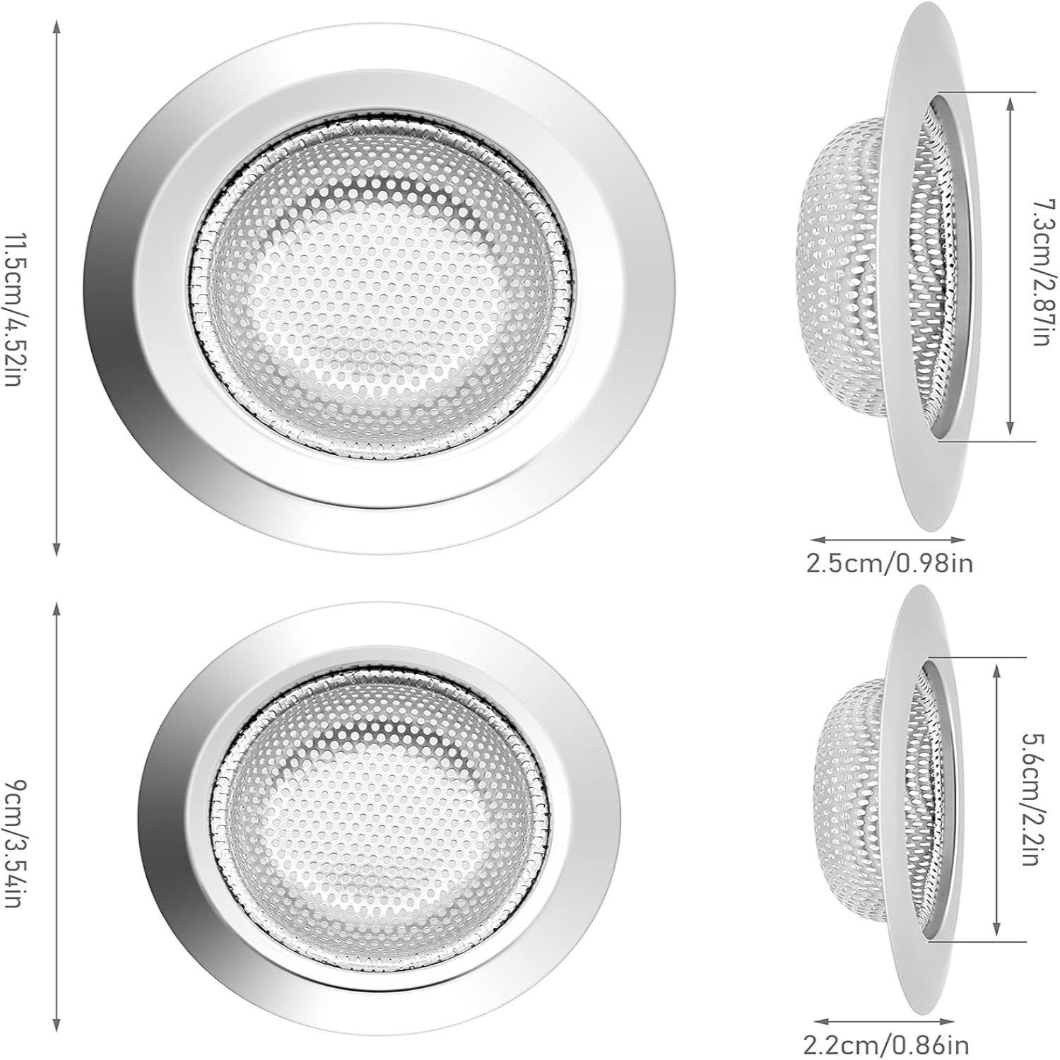 2Pcs Kitchen Sink Drain Strain - مراجعة Sink Drain Strainer وسعره