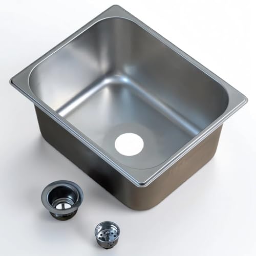 1-Compartment Drop-In Stainles - مراجعة Sink Drain Strainer وسعره