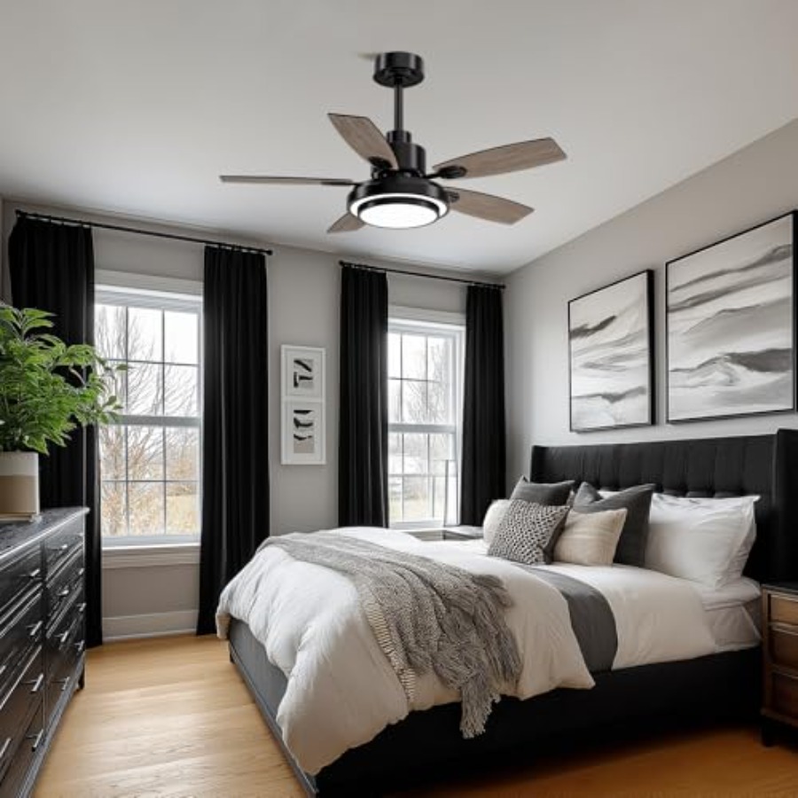 Ceiling Fans with Lights and R - مراجعة Ceiling Fan Mount وسعره