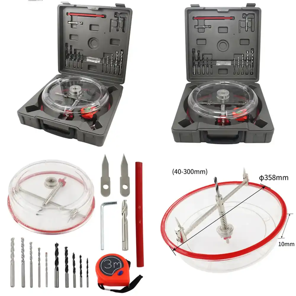 Adjustable Hole Saw Cutter Dri - مراجعة Drill Bit Set وسعره
