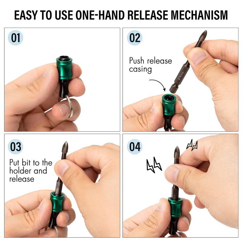 Bit Holder Keychain,2 Sets Of  - مراجعة Drill Bit Set وسعره