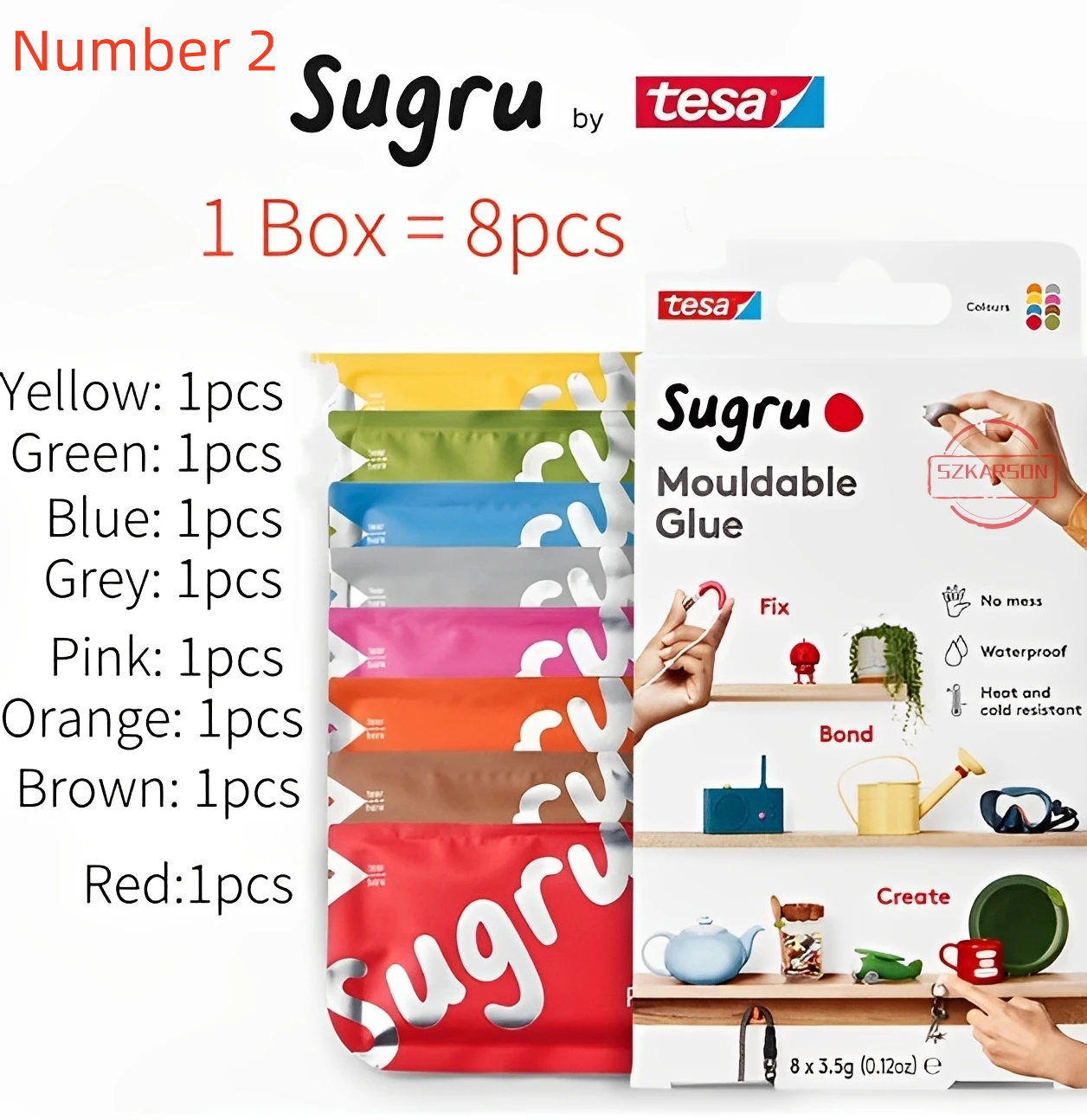 1 box=8 pcs Tesa Sugru Mouldab - مراجعة Home Improvement And Diy وسعره