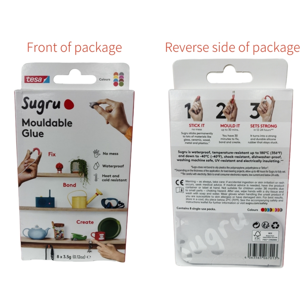 1 box=8 pcs Tesa Sugru Mouldab - مراجعة Home Improvement And Diy وسعره
