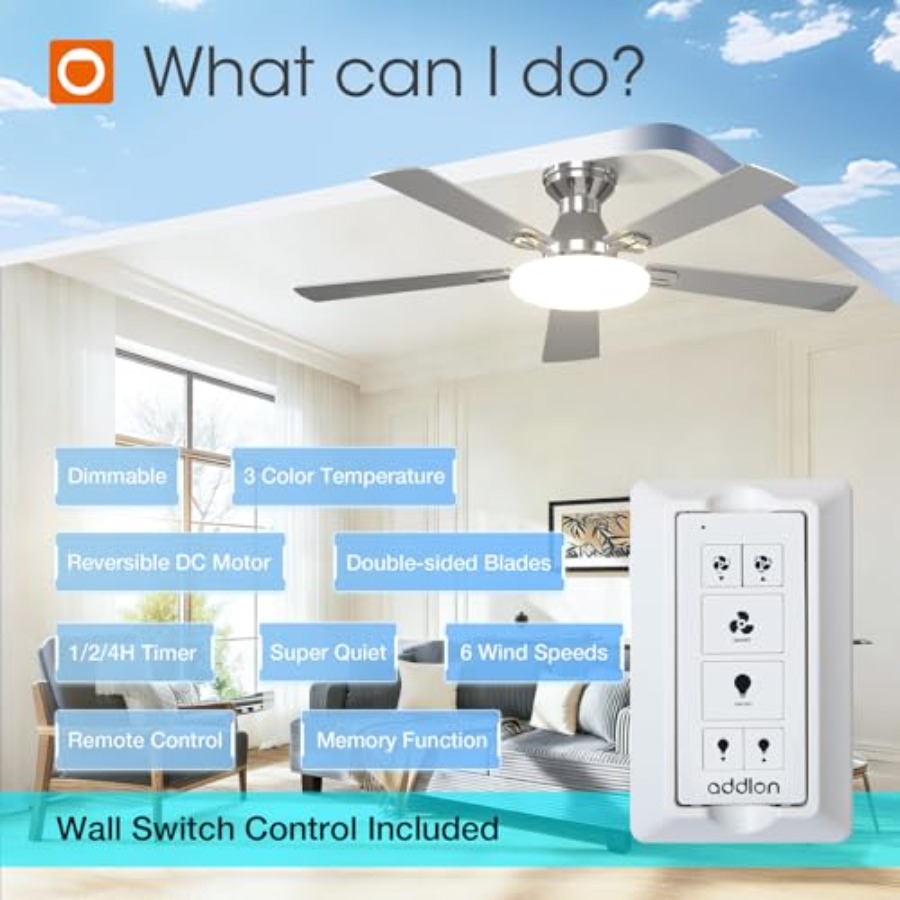 Ceiling Fans with Lights, 52 i - مراجعة Ceiling Fan Mount وسعره