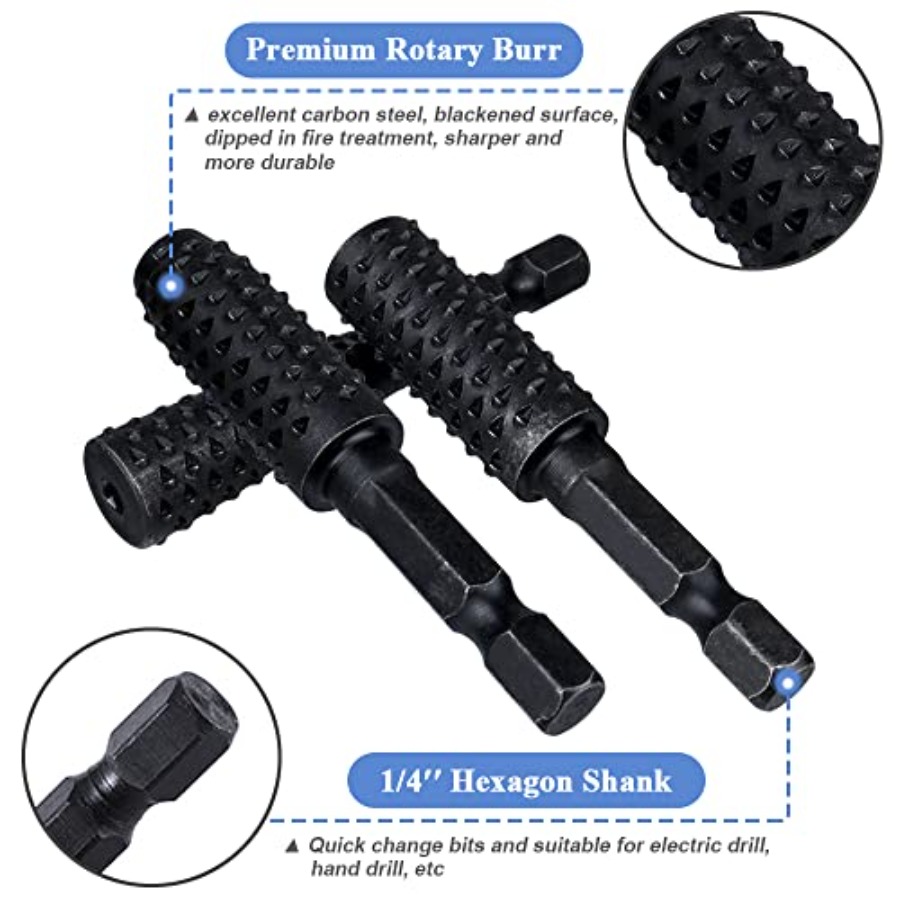 10 Pieces Rotary Burr Rasp Set - مراجعة Drill Bit Set وسعره
