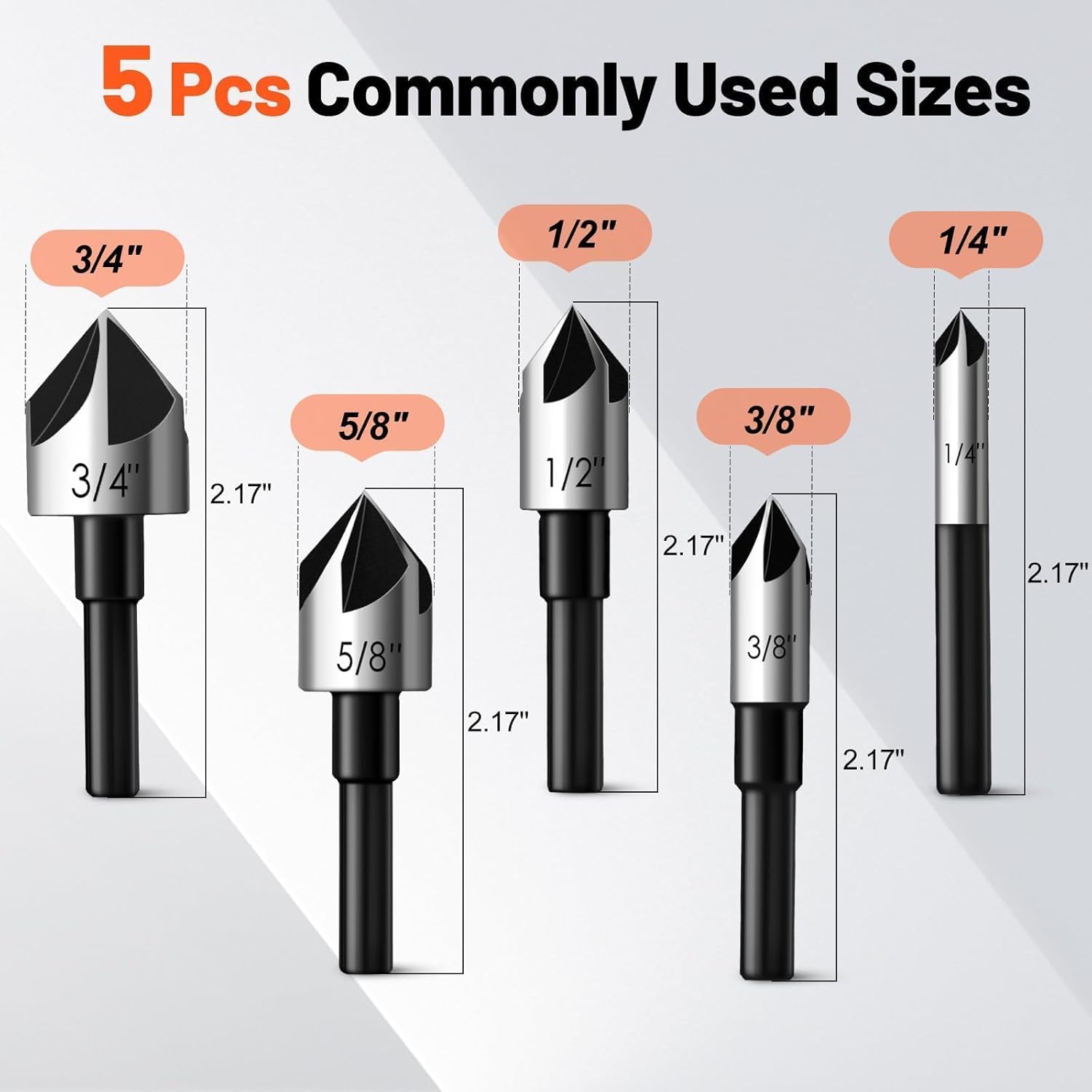 5 Pcs Countersink Drill Bit Se - مراجعة Drill Bit Set وسعره