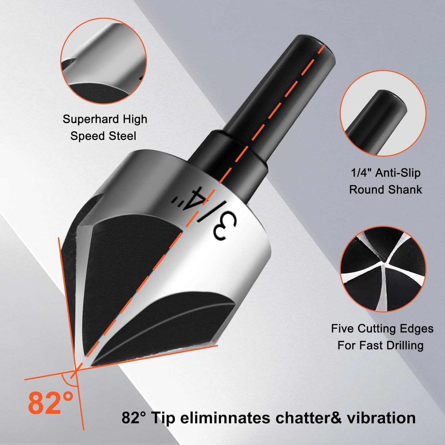 5 Pcs Countersink Drill Bit Se - مراجعة Drill Bit Set وسعره