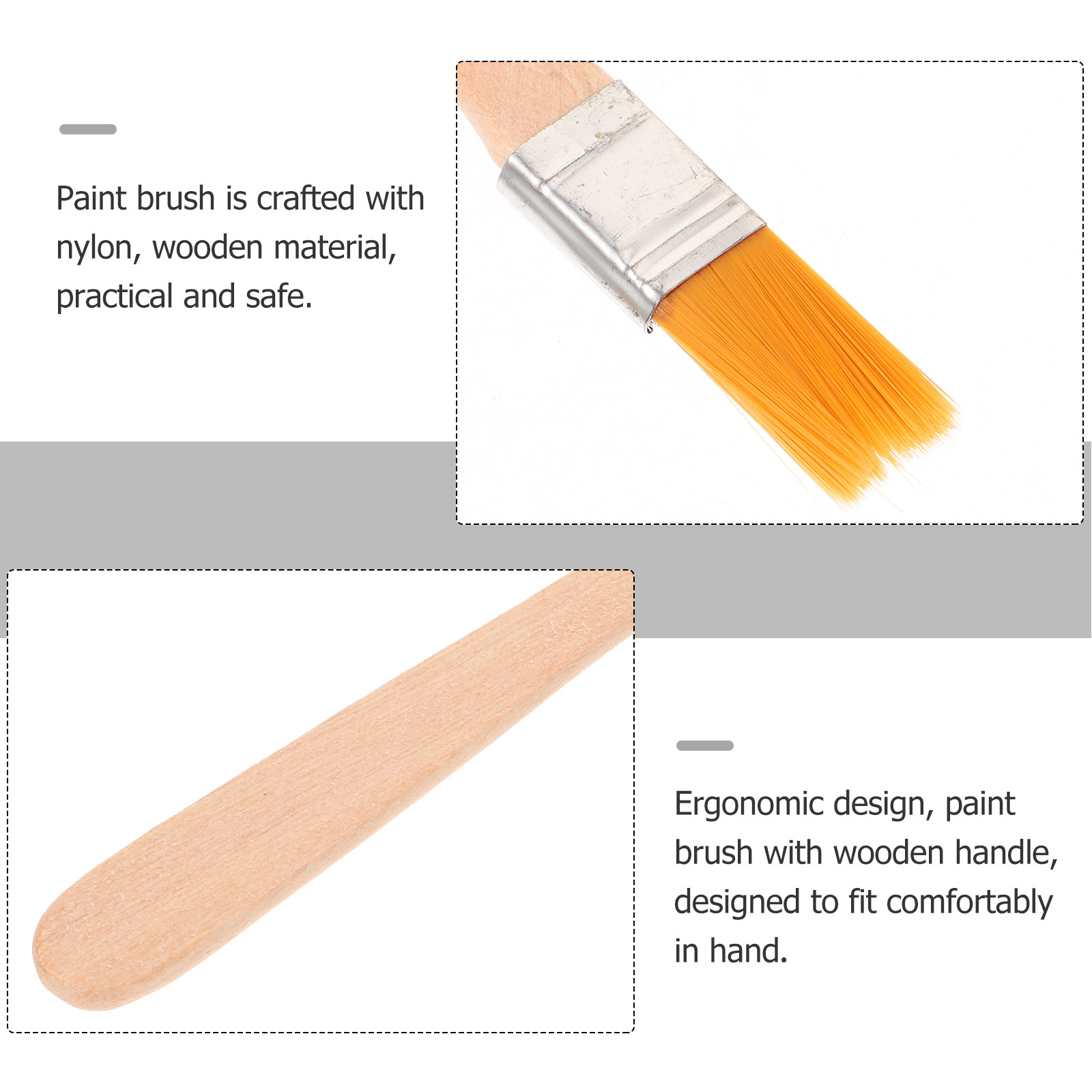 6Pcs Nylon Bristle Paint Brush - مراجعة Home Improvement And Diy وسعره