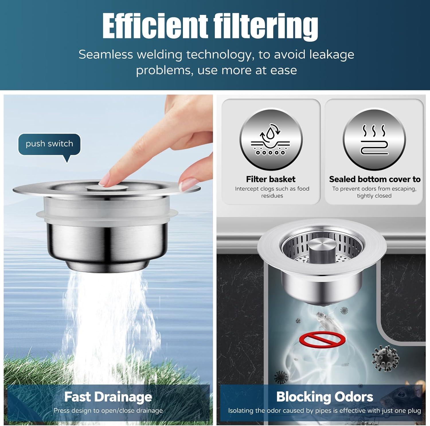 Kitchen Sink Drain Strainer, 4 - مراجعة Sink Drain Strainer وسعره