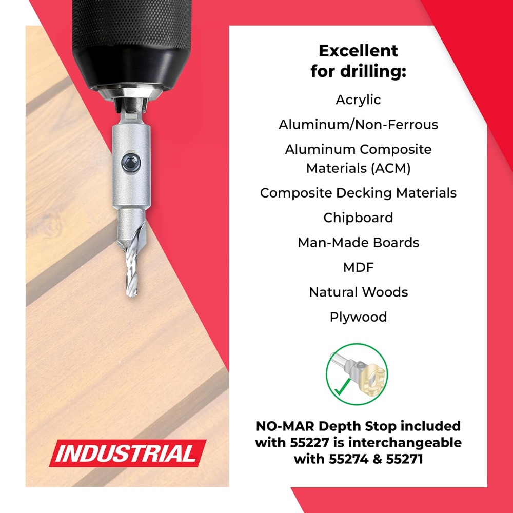 6-Pc Carbide Tipped Countersin - مراجعة Drill Bit Set وسعره