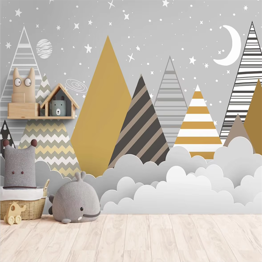 custom Nordic geometric mounta - مراجعة Home Improvement Materials وسعره