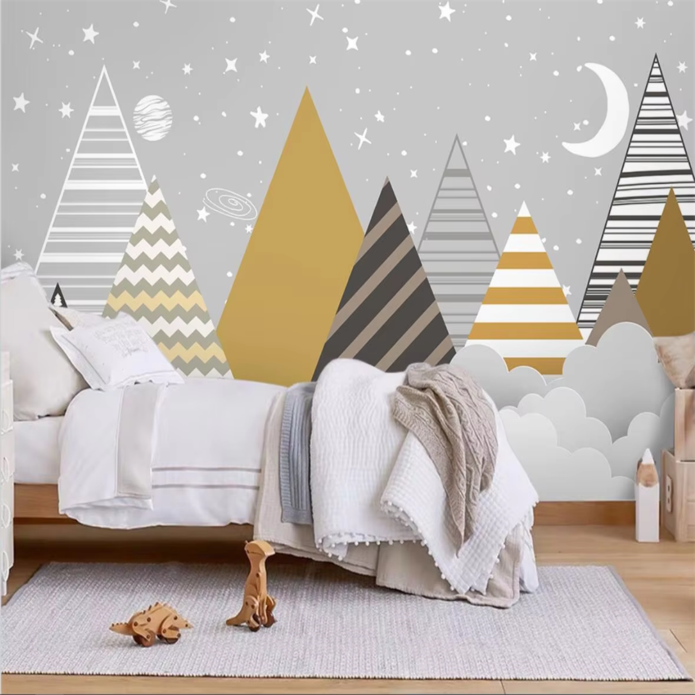 custom Nordic geometric mounta - مراجعة Home Improvement Materials وسعره