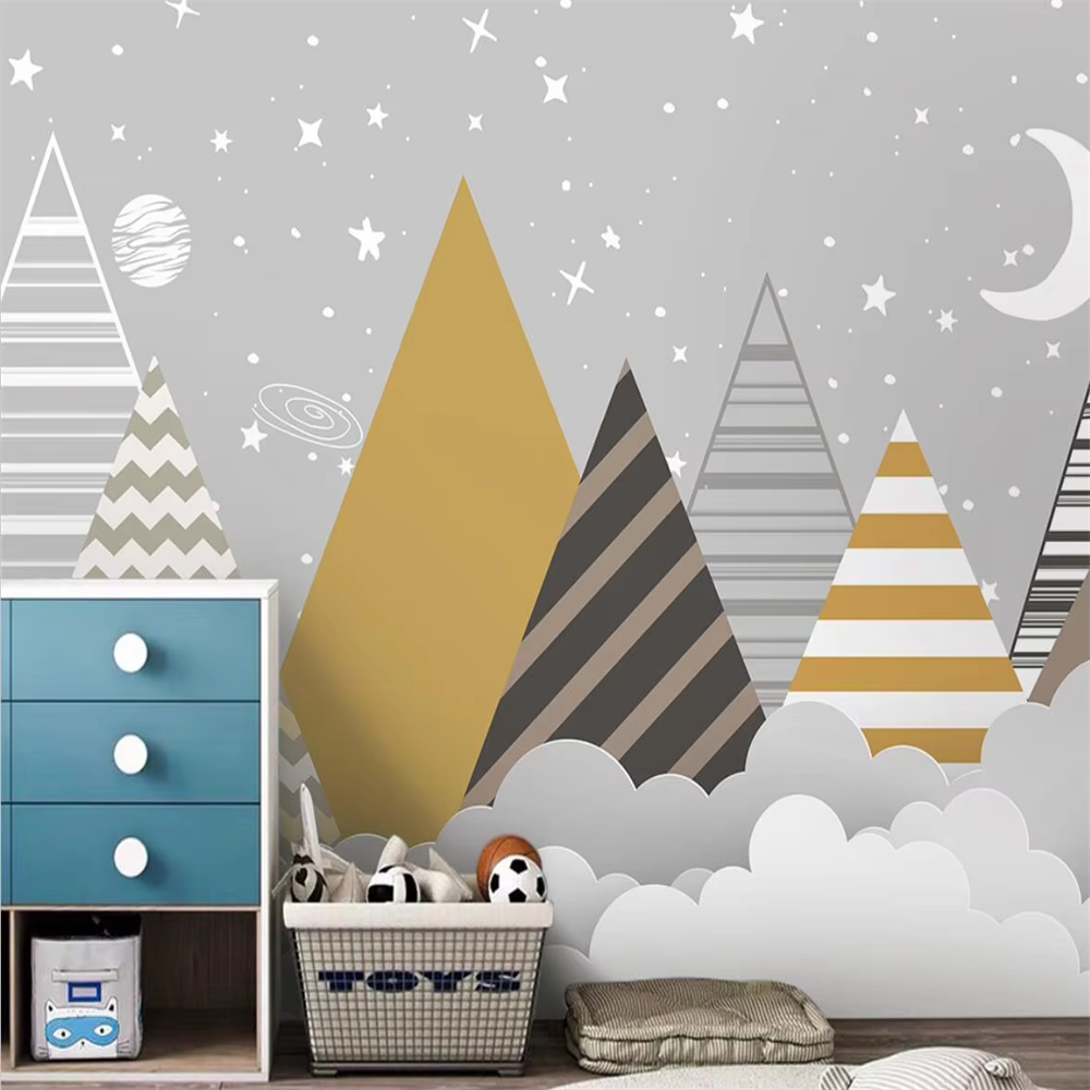 custom Nordic geometric mounta - مراجعة Home Improvement Materials وسعره