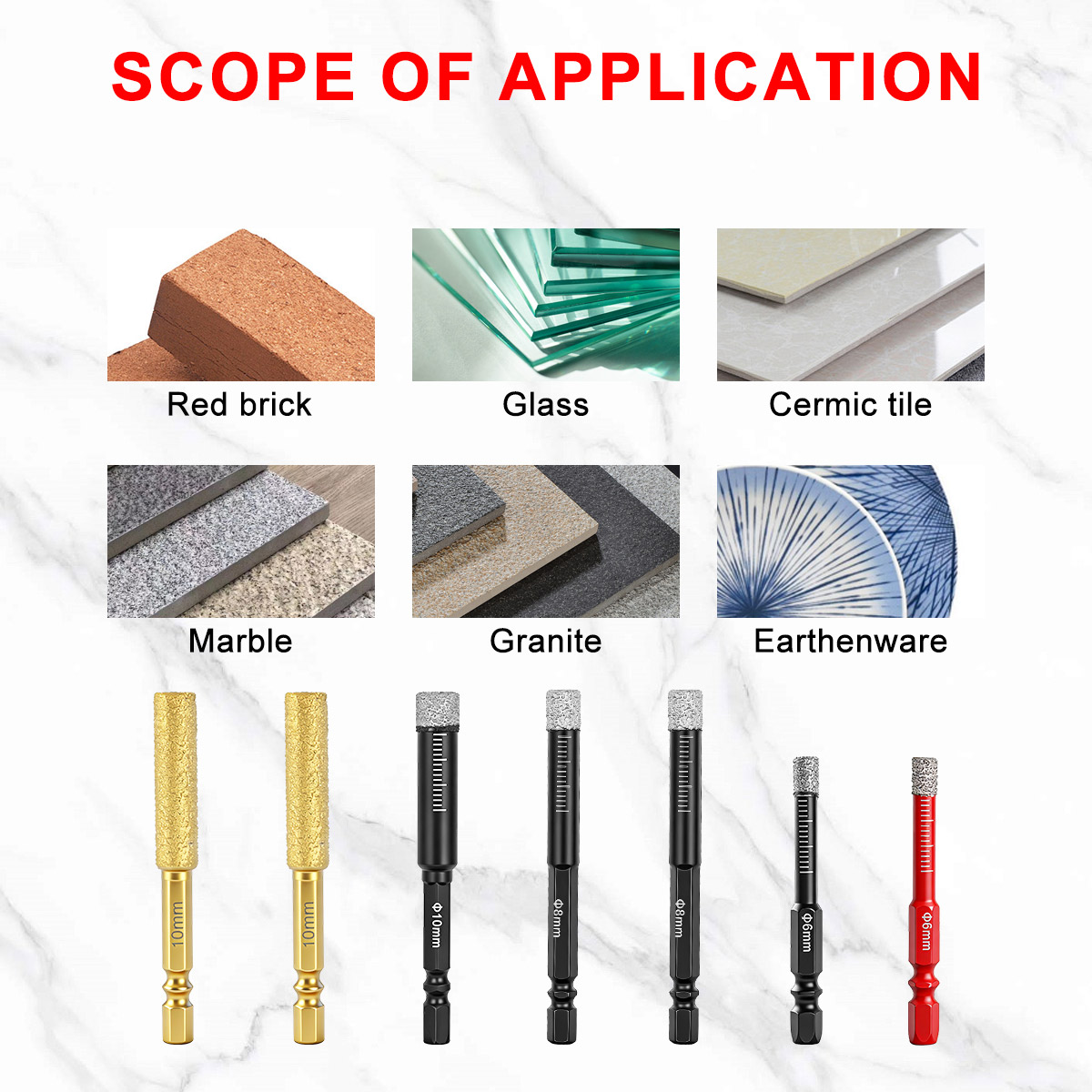Brazed Dry Diamond Core Bits S - مراجعة Drill Bit Set وسعره