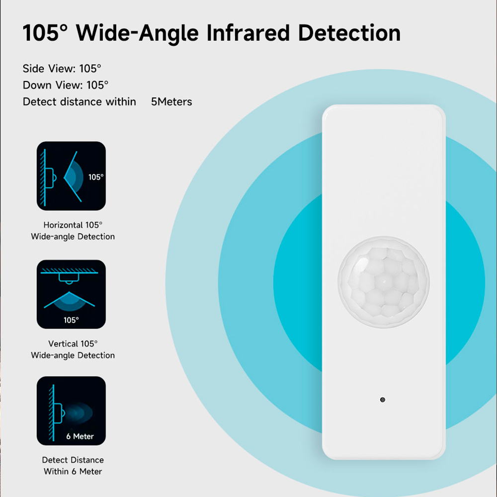 WiFi Smart PIR Motion Sensor T - مراجعة Home Improvement Hardware وسعره
