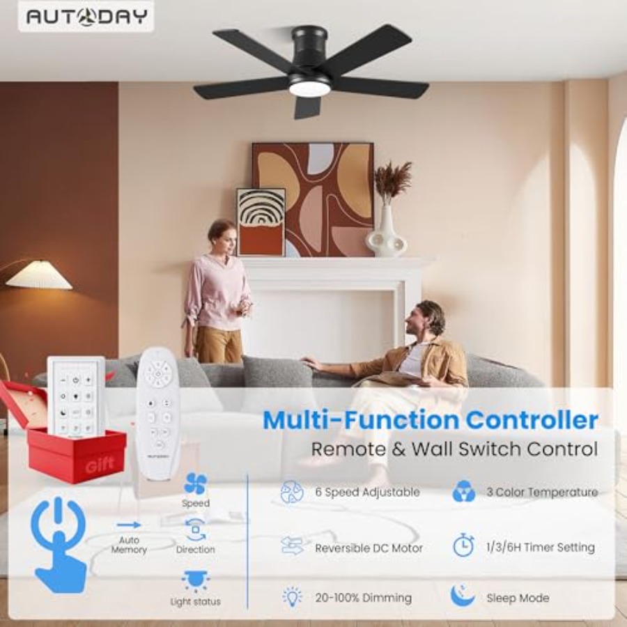 Low Profile Ceiling Fan with L - مراجعة Ceiling Fan Mount وسعره
