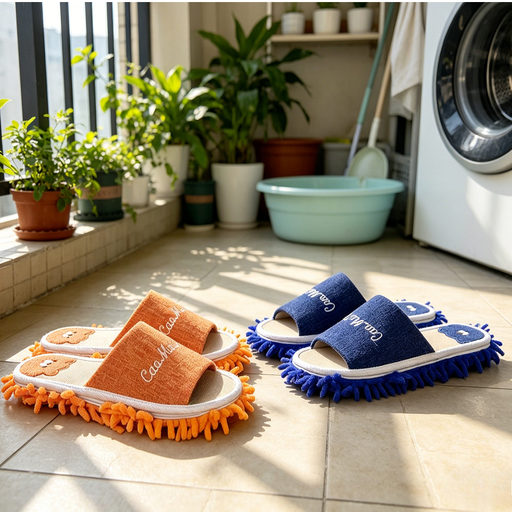1 Pair Microfiber Cleaning Mop - مراجعة Home Improvements وسعره