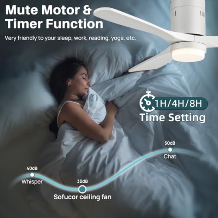 52 Inch Smart Ceiling Fan with - مراجعة Ceiling Fan Mount وسعره