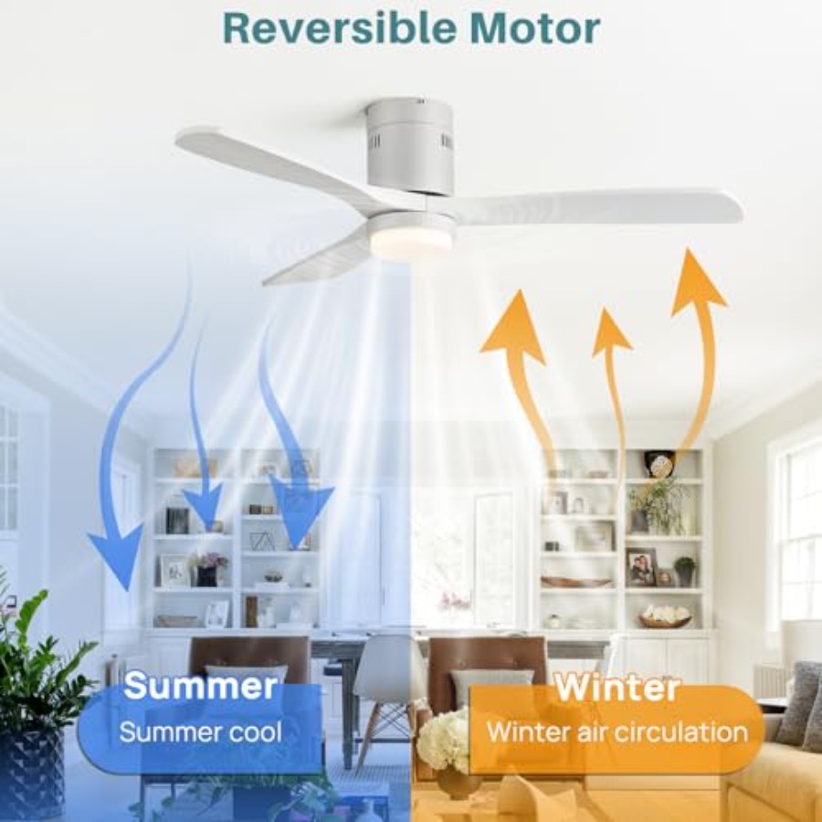 52 Inch Smart Ceiling Fan with - مراجعة Ceiling Fan Mount وسعره