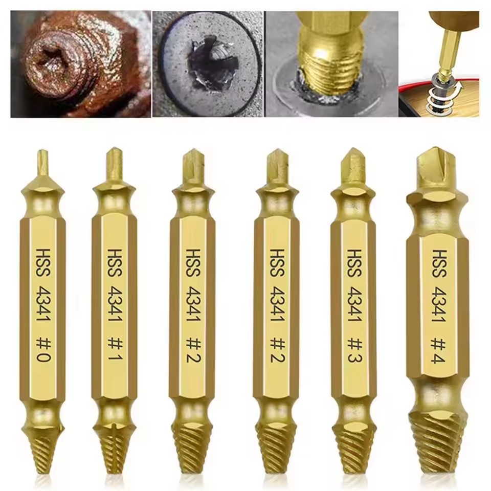 Damaged Broken Screw Extractor - مراجعة Drill Bit Set وسعره