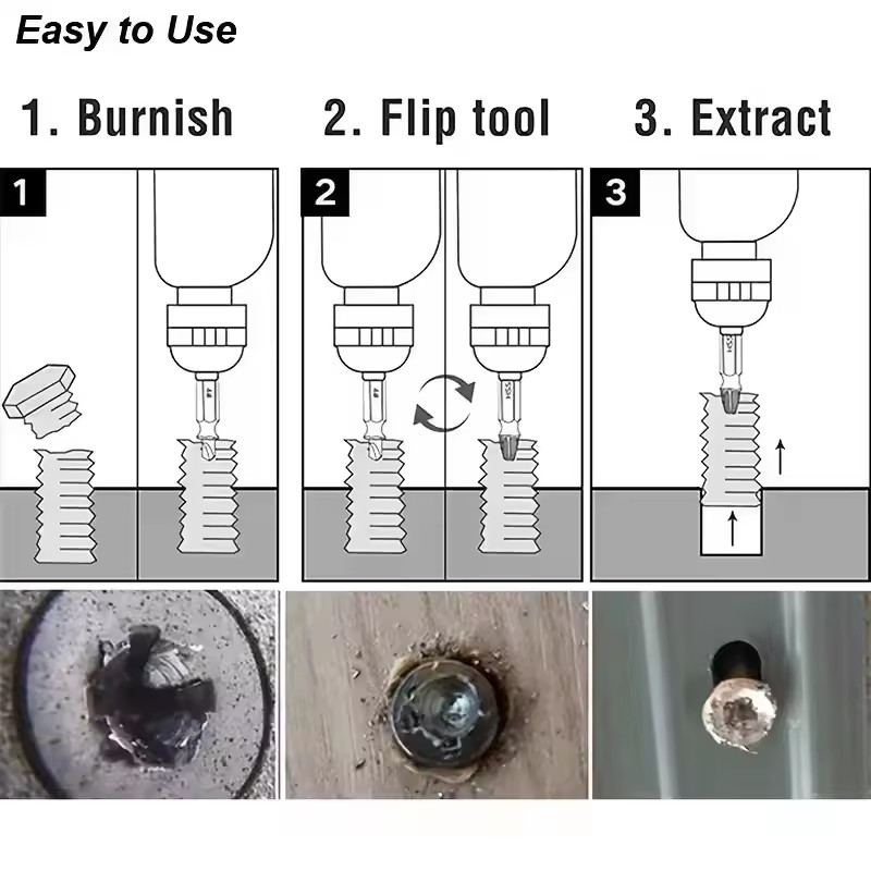 Damaged Broken Screw Extractor - مراجعة Drill Bit Set وسعره