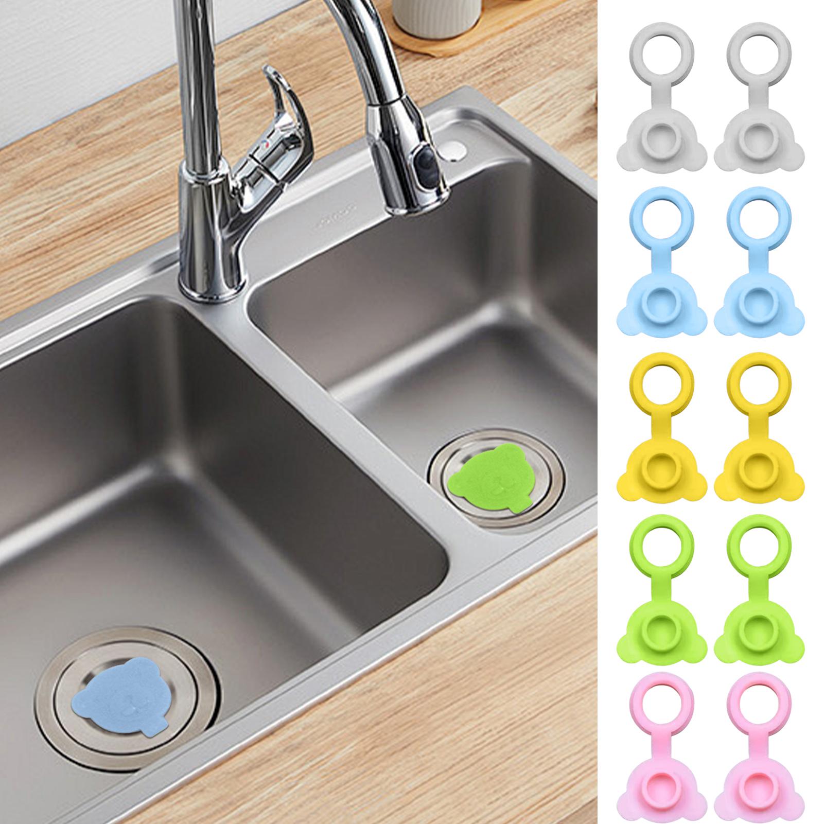 2Pcs Silicone Drain Stopper Wi - مراجعة Sink Drain Strainer وسعره