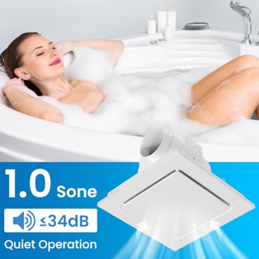 Bathroom Exhaust Fan, Quiet Ba - مراجعة Ceiling Fan Mount وسعره